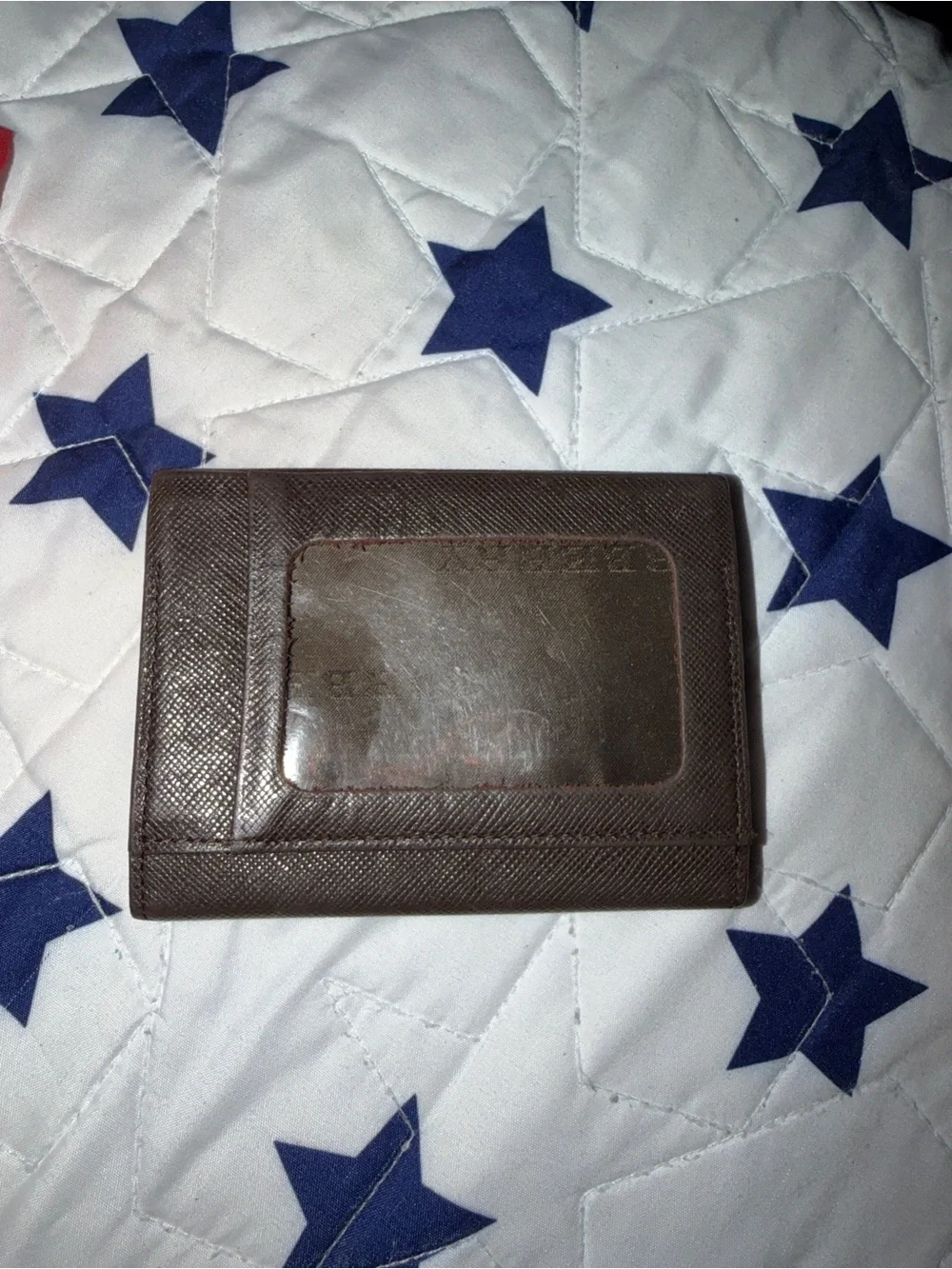 Burberry Brown Leather Key & Card Holder